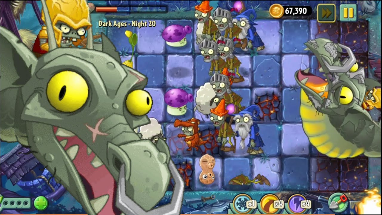 Plants VS Zombies 2 Reflourished - Part 15 - Beating Zombot Dark Dragon