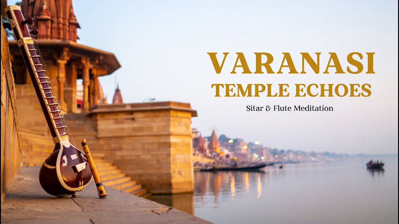 Temple Echoes of Varanasi – Sitar & Flute Flow Through Sacred Waters