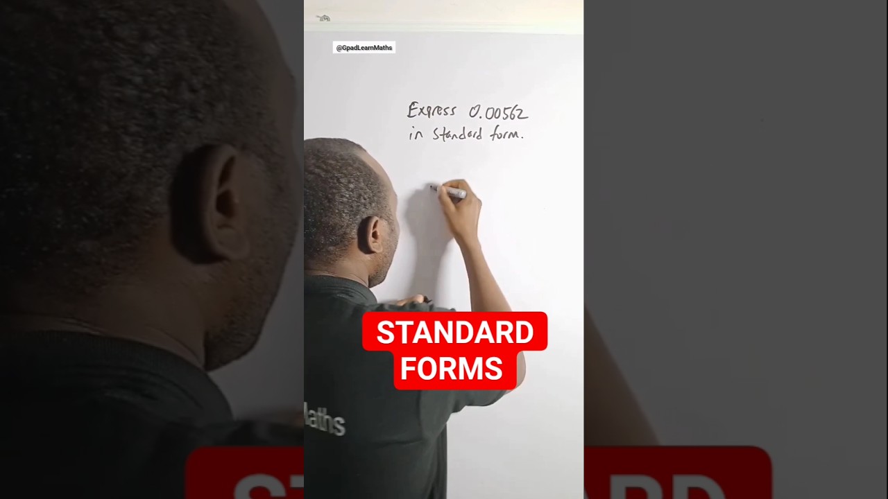 Выражение чисел в стандартных формах #standardform #gpadlearnmaths #numbers #stem
