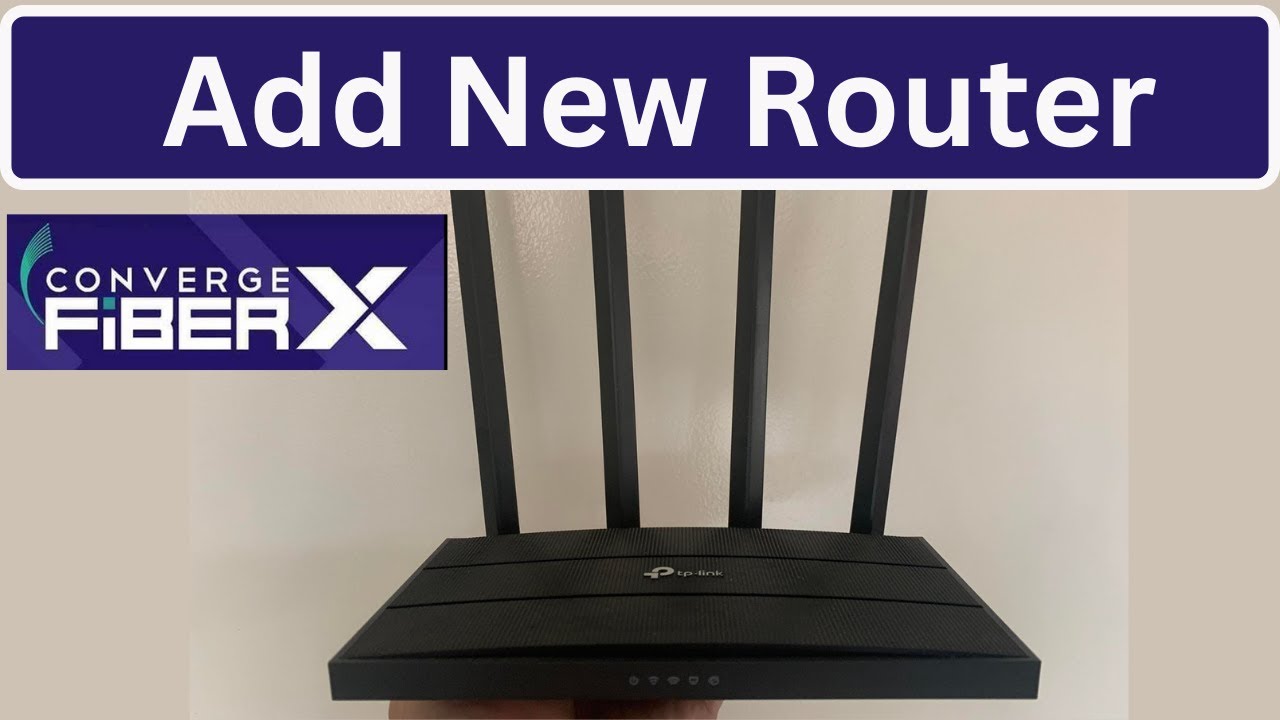Pano Magdagdag ng Bagong Router Converge FiberX