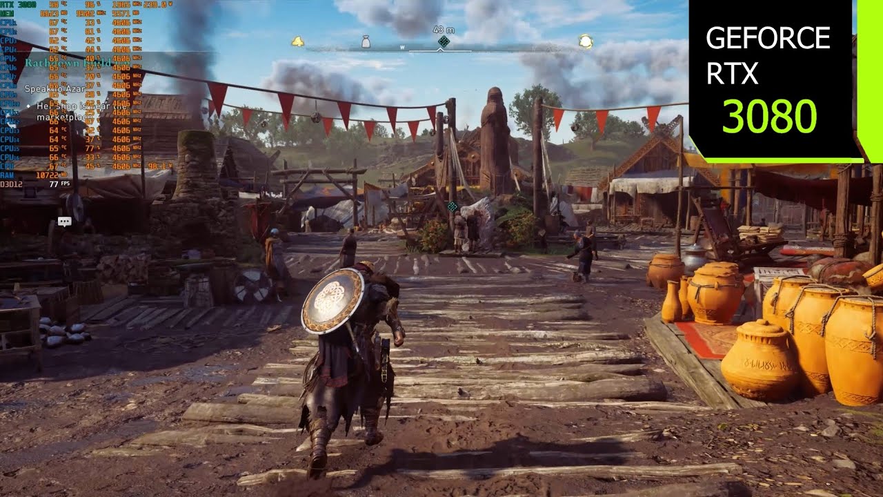 Assassin's Creed Valhalla | RTX 3080 1440p Ultra Settings | i7 10700F