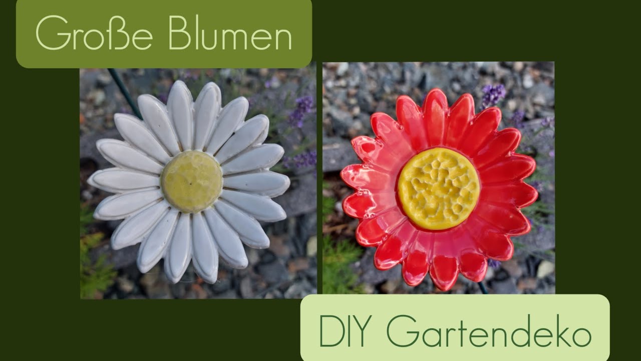 Große Blumen töpfern - Insektentränke DIY ● Töpfern  für Anfänger