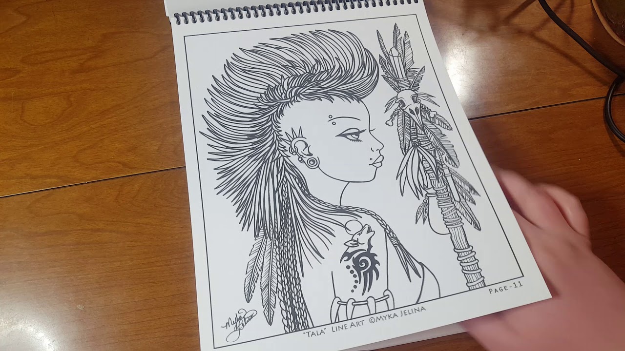 Myka Jelina coloring book collection 1 Flip through