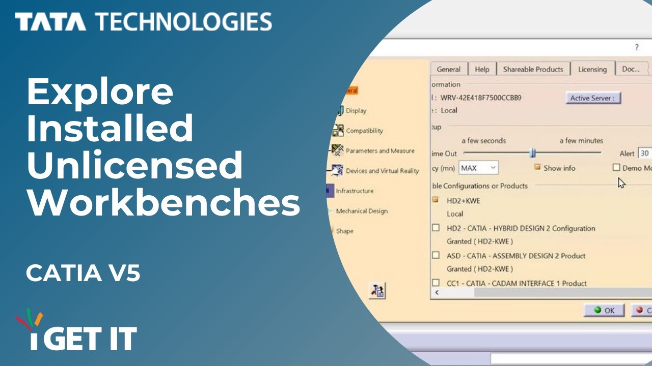 Explore Installed Unlicensed CATIA V5 Workbenches