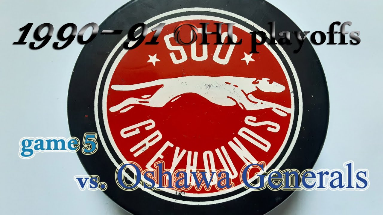 The 1990-1991 OHL Playoff Finals between the Soo Greyhounds and the Oshawa Generals - Game 5 #ohl
