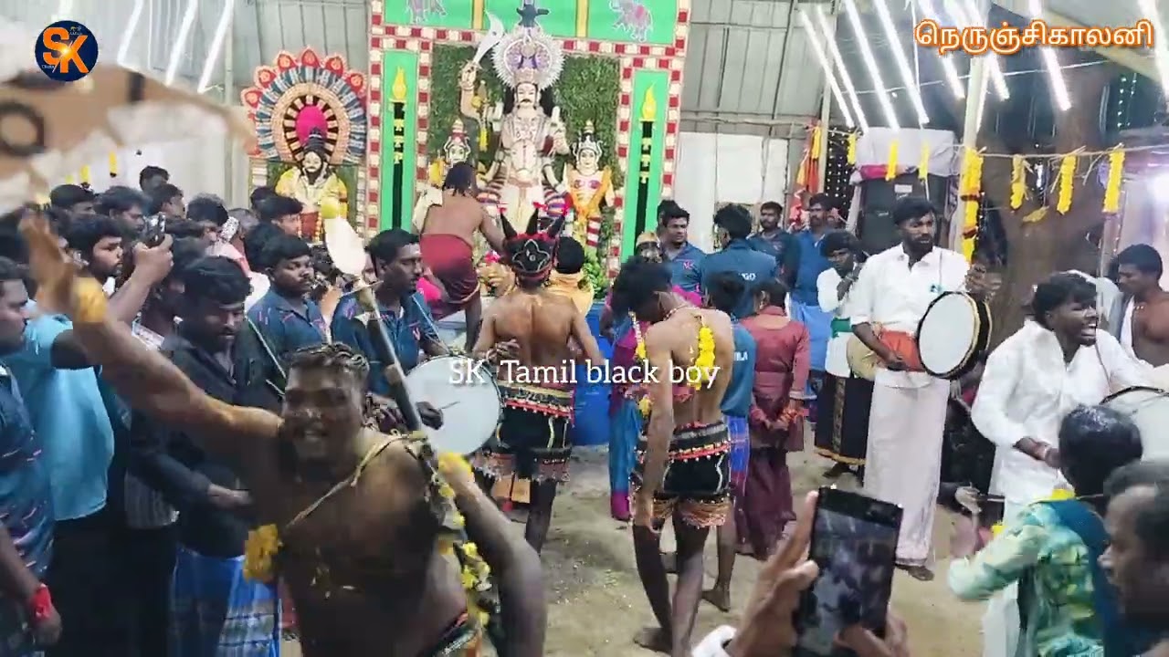 💥🙏#Nerunjicolany #Kovil kodai vizha #Saravanan Nayandi melam #Iyappan kompu thappu #alangarapoojai#💥