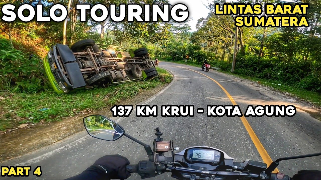 Solo Touring via Lintas Barat Sumatera part 4 | 137 km Krui - Kota Agung