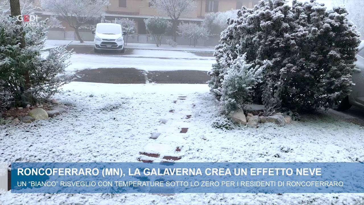 Effetto neve, tutta bianca la zona di Roncoferraro