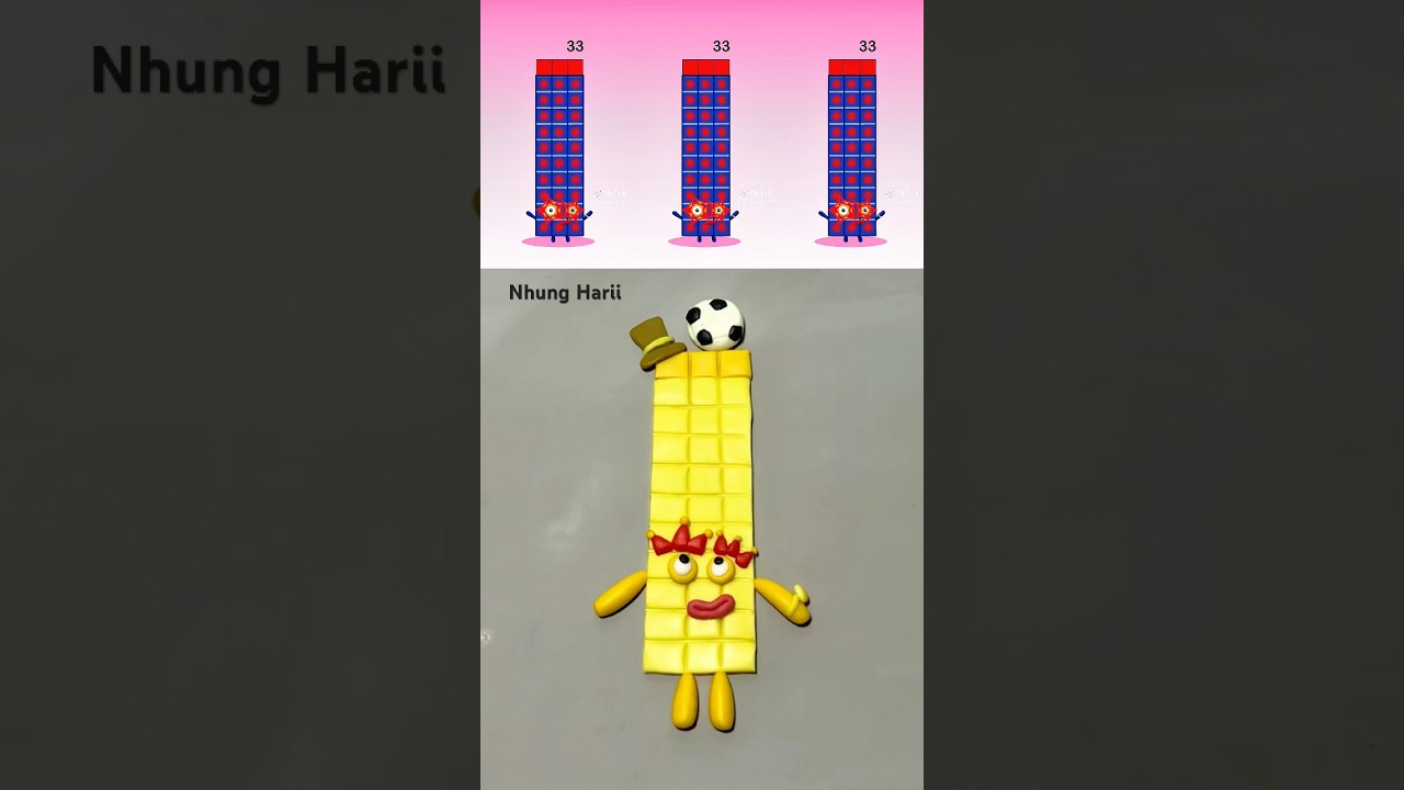 Wow 😱 | I made Sprunki Numberblocks 33 Phase 1 #sprunki  #numberblocks #clay #nhungharii