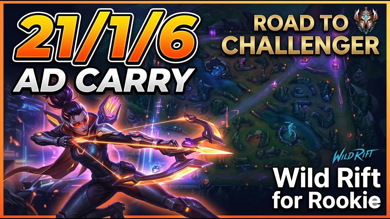 [Wild Rift] 21 Kills Vayne Carry – Enemy Team Destroyed - Vayne Is Untouchable