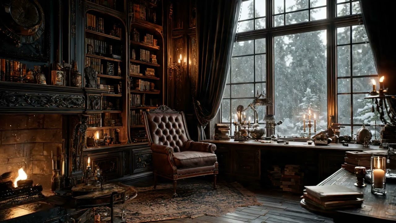 Relaxing piano music -Classic  relaxing music, stress reduction winter snowing