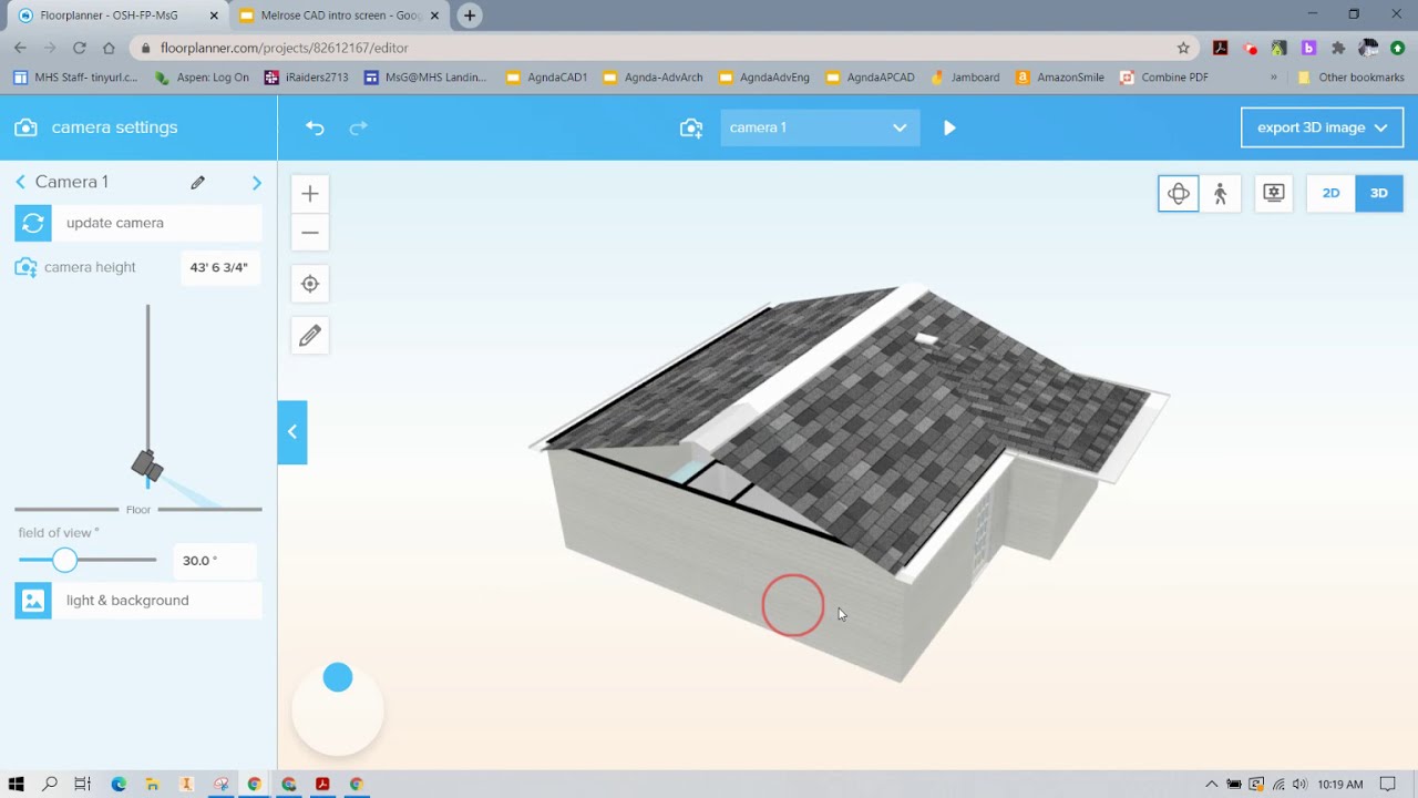 Simple Roofs in Floorplanner