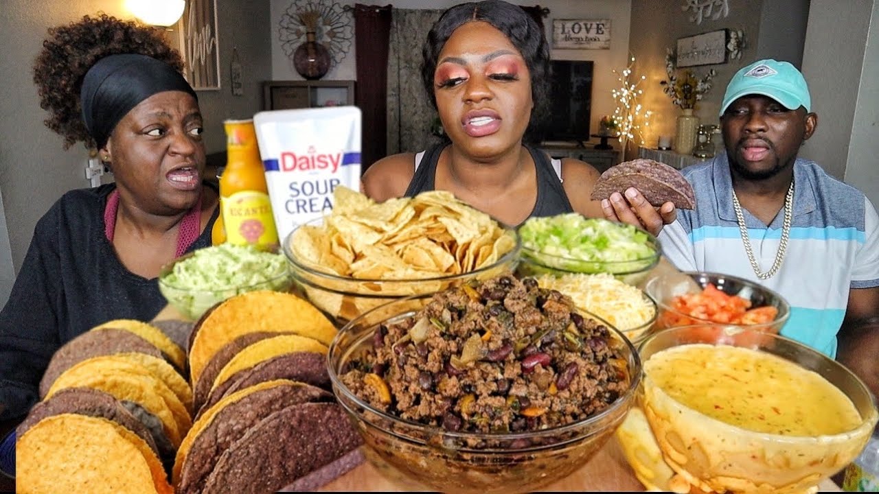 NANA EXPLAINS MENOPAUSE & MID-LIFE-CRISIS?| TACO TUESDAY| MUKBANG EATING SHOW!