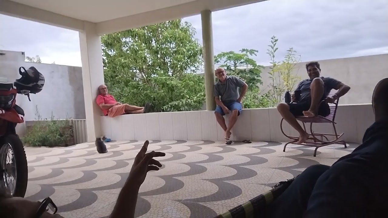 Dia de lazer na rede com os amigos.