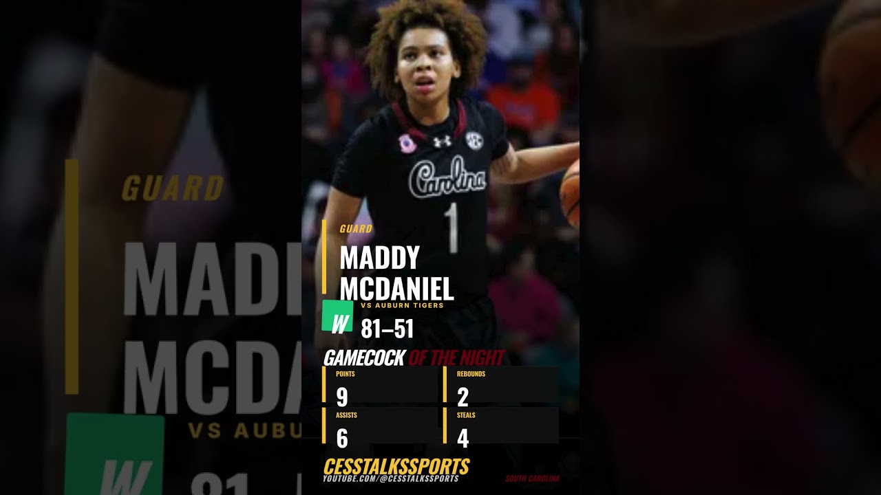 🐭🔥GAMECOCK OF THE NIGHT: Maddy &ldquo;Mouse&rdquo; McDaniel