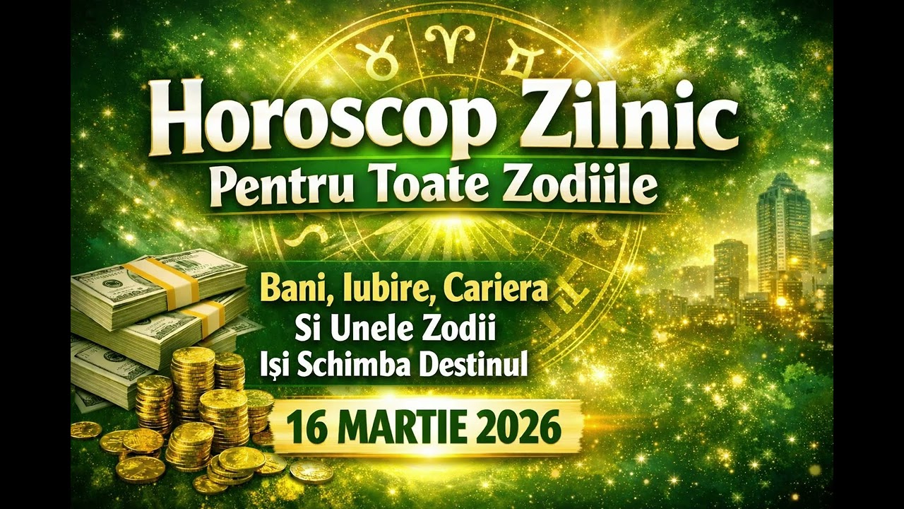 Horoscop Zilnic 16 MARTIE 2026-Bani, Iubire, Cariera Si Unele Zodii Isi Schimba Destinul
