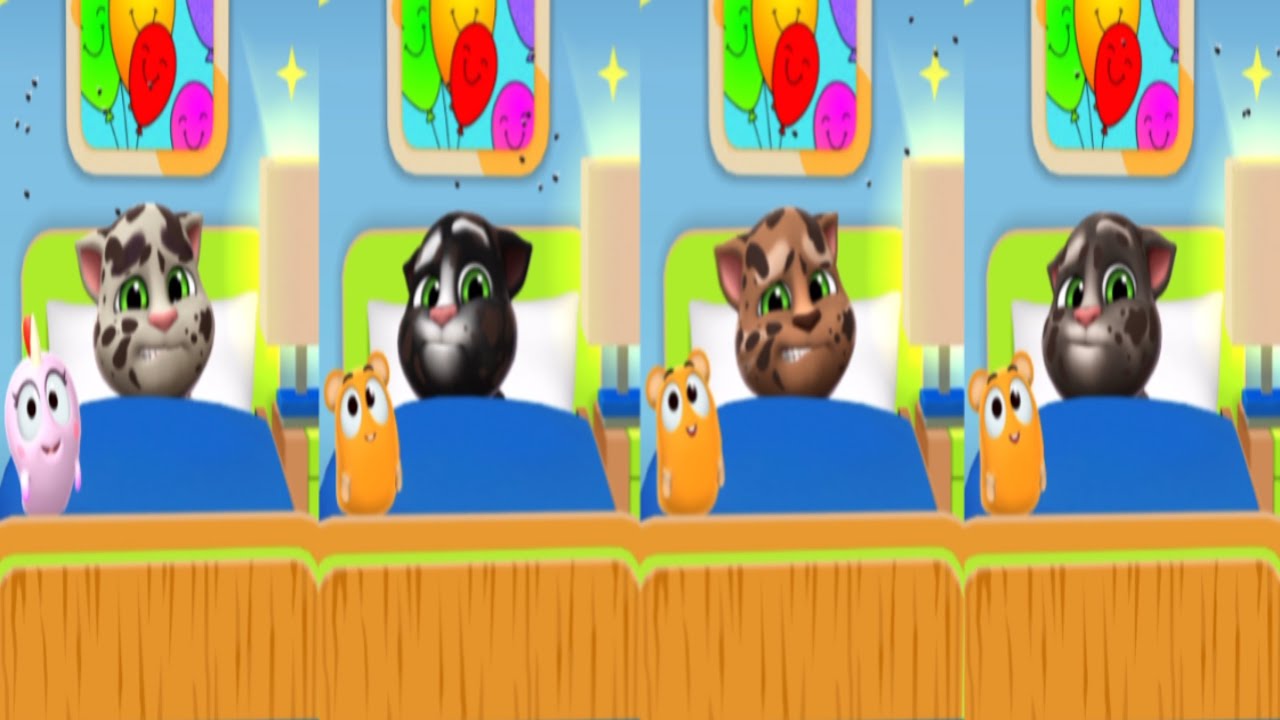 White Vs Black Vs Brown Vs Gray My Talking Tom 2 Vs My Talking Baby Tom 2