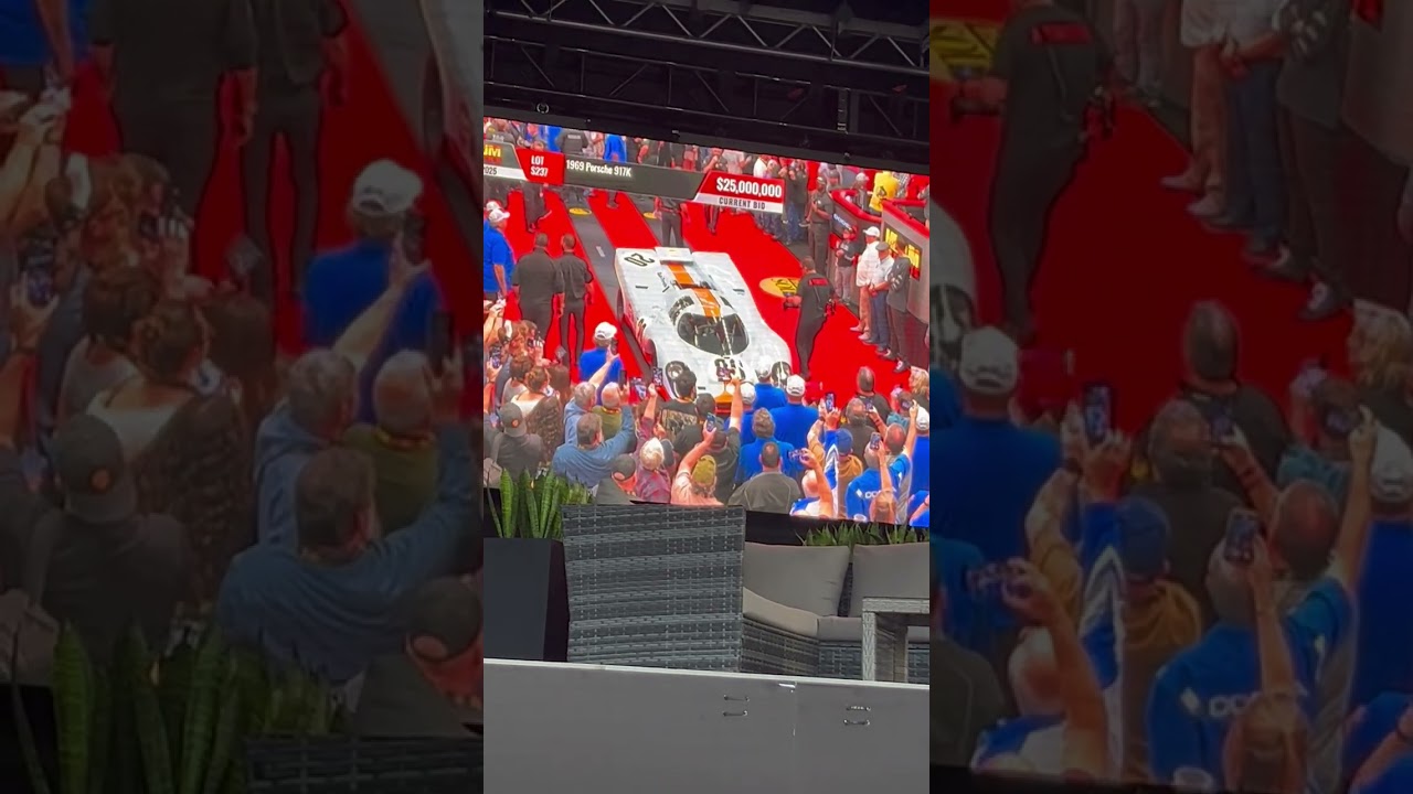 25 million dollars Porsche Mecum Auction 