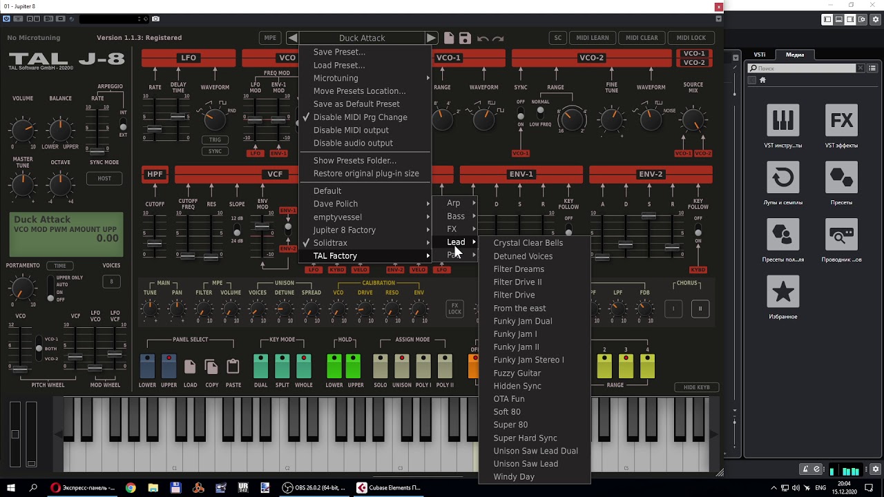 TAL Software TAL J-8  Full Demo Sound / NEW VST Instrument 2020