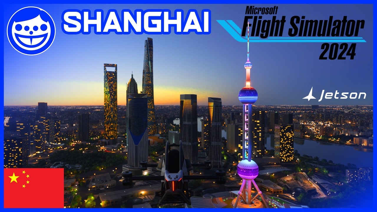 Exploring Shanghai CHINA with Jetson ONE | Day, Night & Dynamic Weather | MSFS 2024 | SIMplayLIFE 41