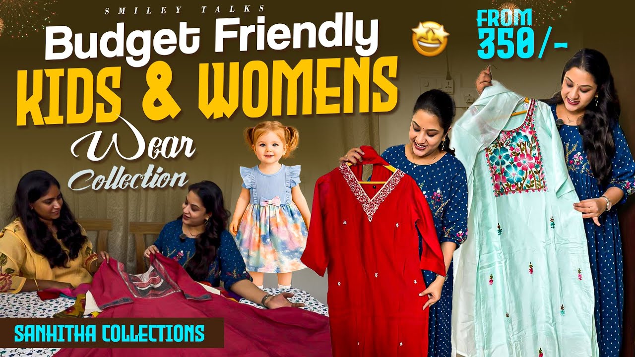 Kids & Womens Wear Collection In Budget Friendly Range |Starting From 350/- ONLY Hyderabad Shopping