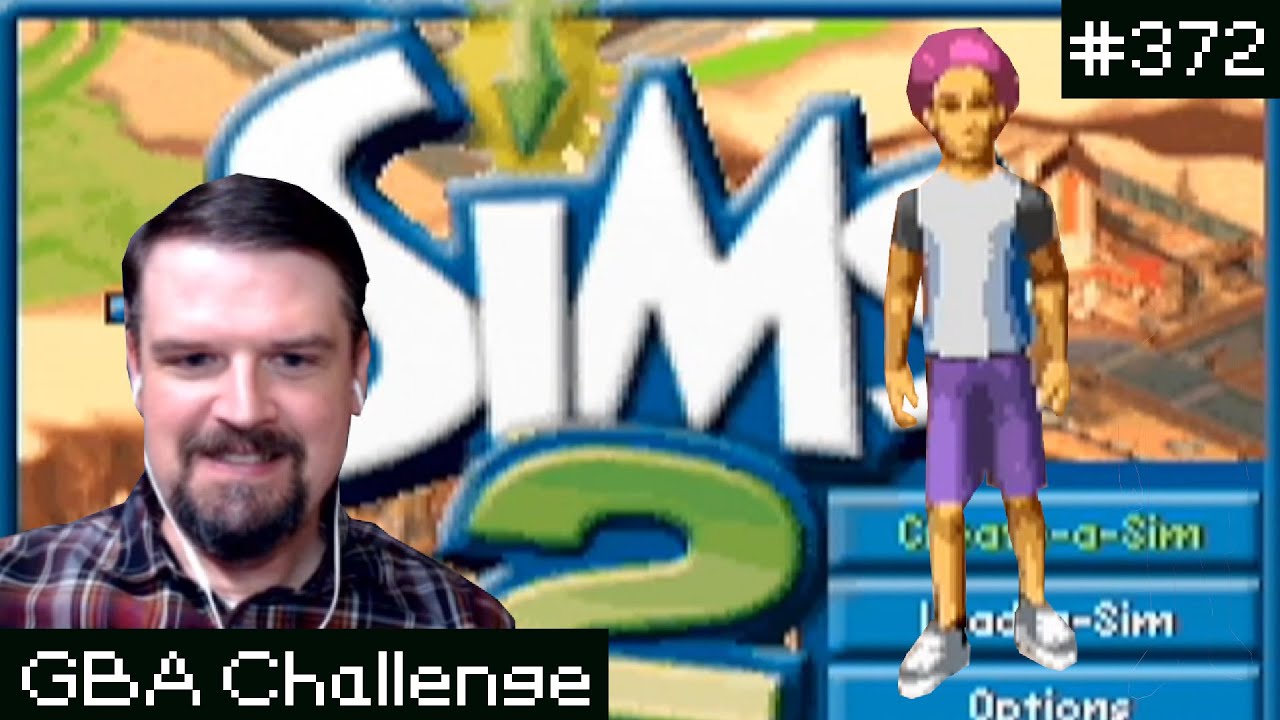 Who has a pink afro and purple jorts? THIS GUY - The Sims 2 - Part 1 of 2 [GBA Challenge #372]