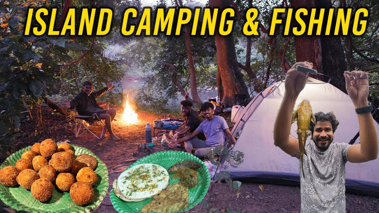 River Island Camping & Fishing Adventure! | Catch N' Cook the Fresh Catch and Delicious Feast
