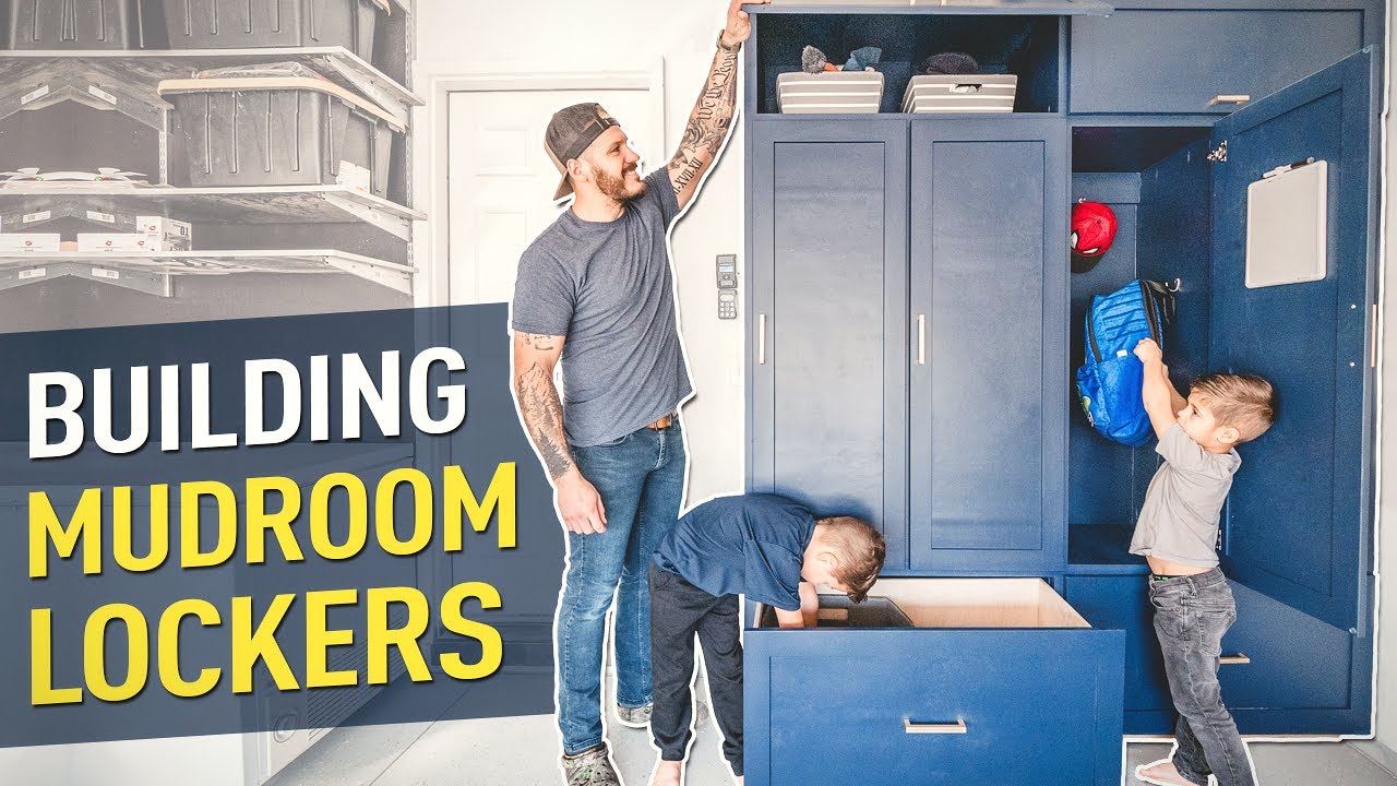 DIY BUILT-IN MUDROOM LOCKERS
