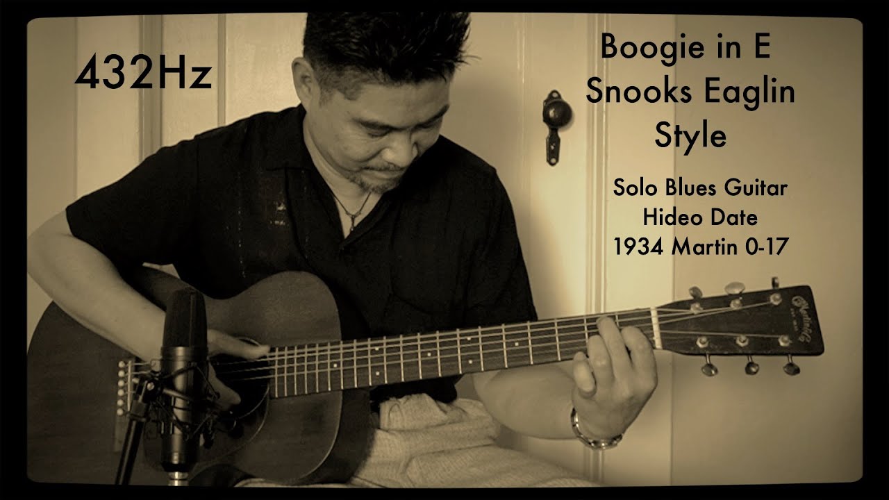 Boogie In E Snooks Eaglin Style Solo Blues Guitar Hideo Date (A=432Hz) 1934 Martin 0-17