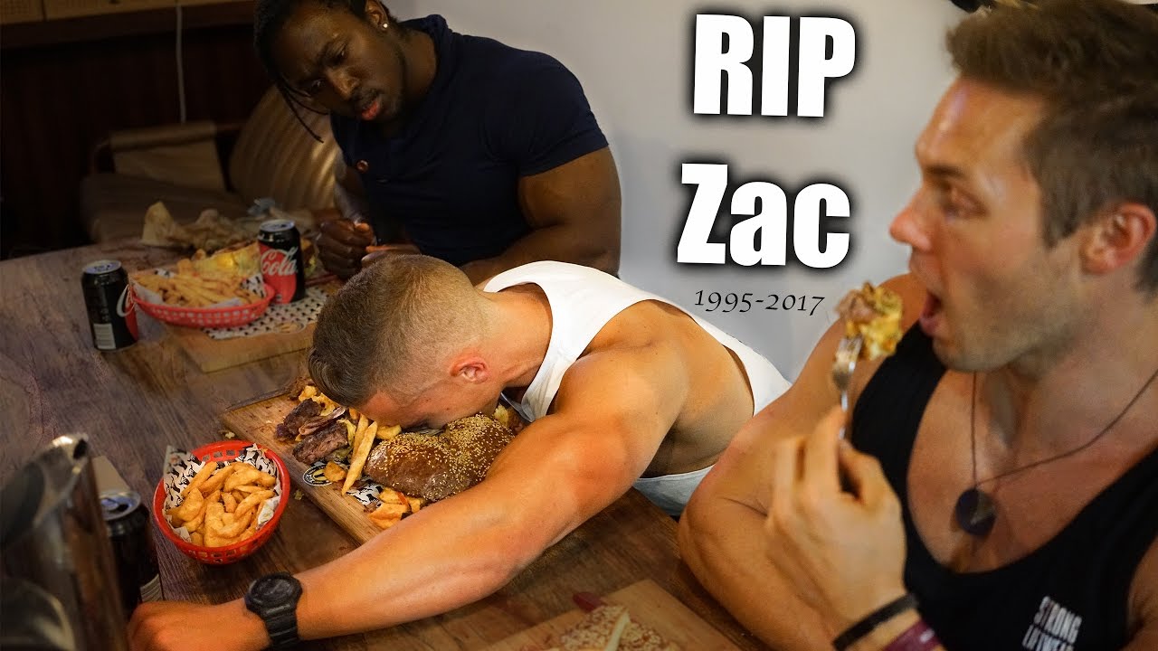 GIANT 8000 CALORIE BURGER CHALLENGE | Training Back ft Aaron Curtis | Zac Perna