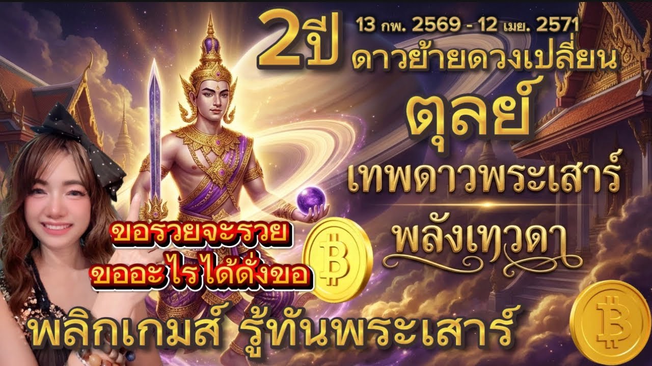 ลัคนา/ราศีตุลย์♎พลิกเกมส์ รู้ทันพระเสาร์พลังเทวดา 2 ปี ดาวย้ายดวงเปลี่ยน 13 กพ. 2569 - 12 เมย. 2571