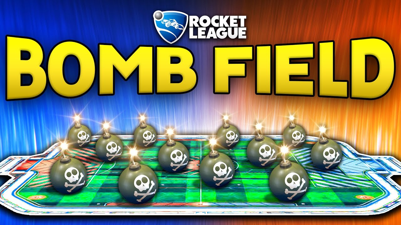 Rocket League, but on a FIELD OF BOMBS