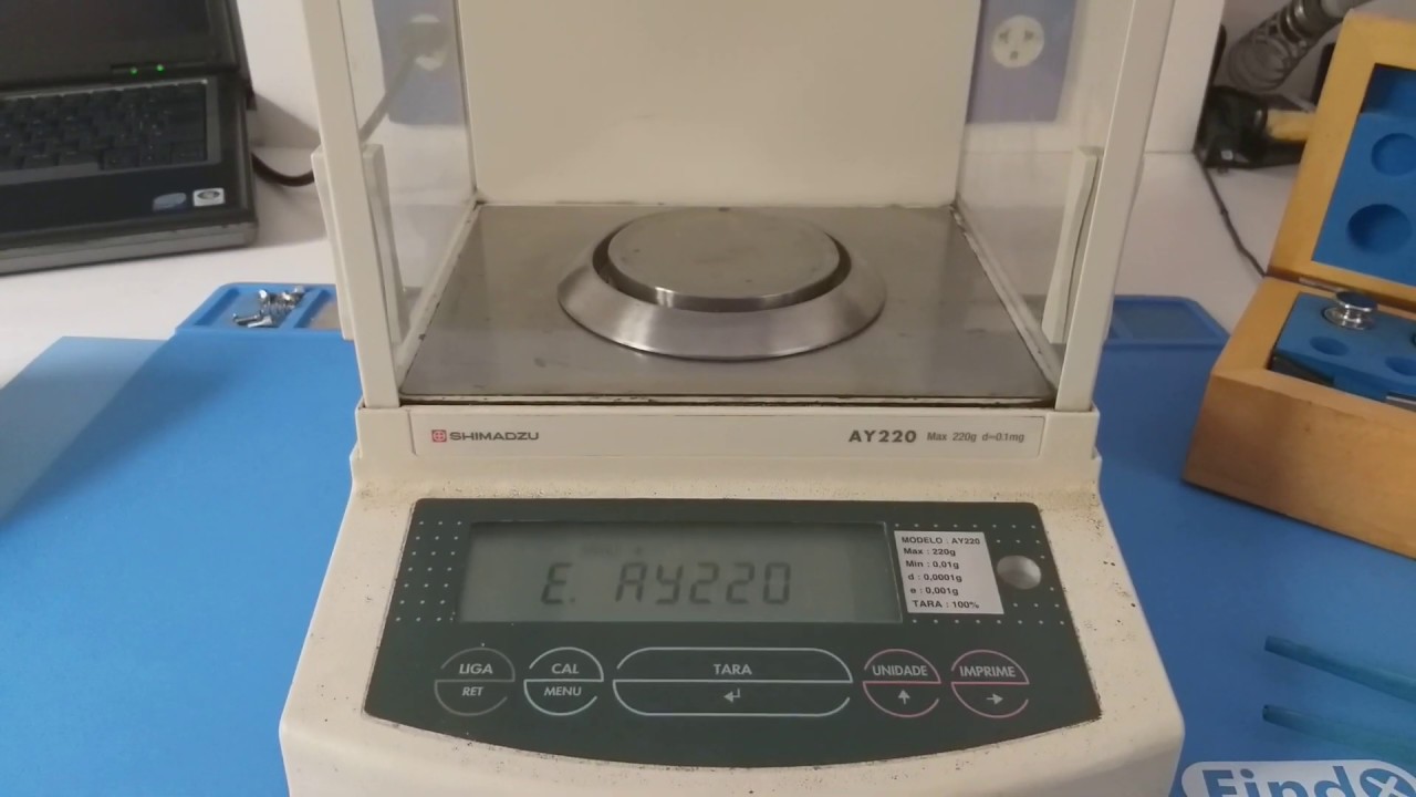 Shimadzu AY220 - Ajuste  de Linearidade