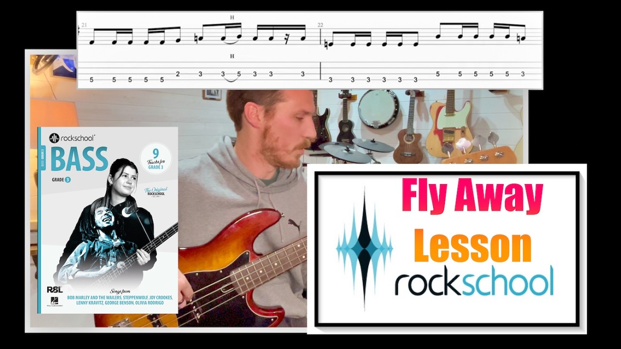 Fly Away Lesson (2024) Rockschool Grade 3 Bass
