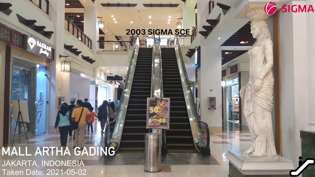 Sigma SCE Escalators at Mall Artha Gading, Jakarta (Atrium China and Italy)