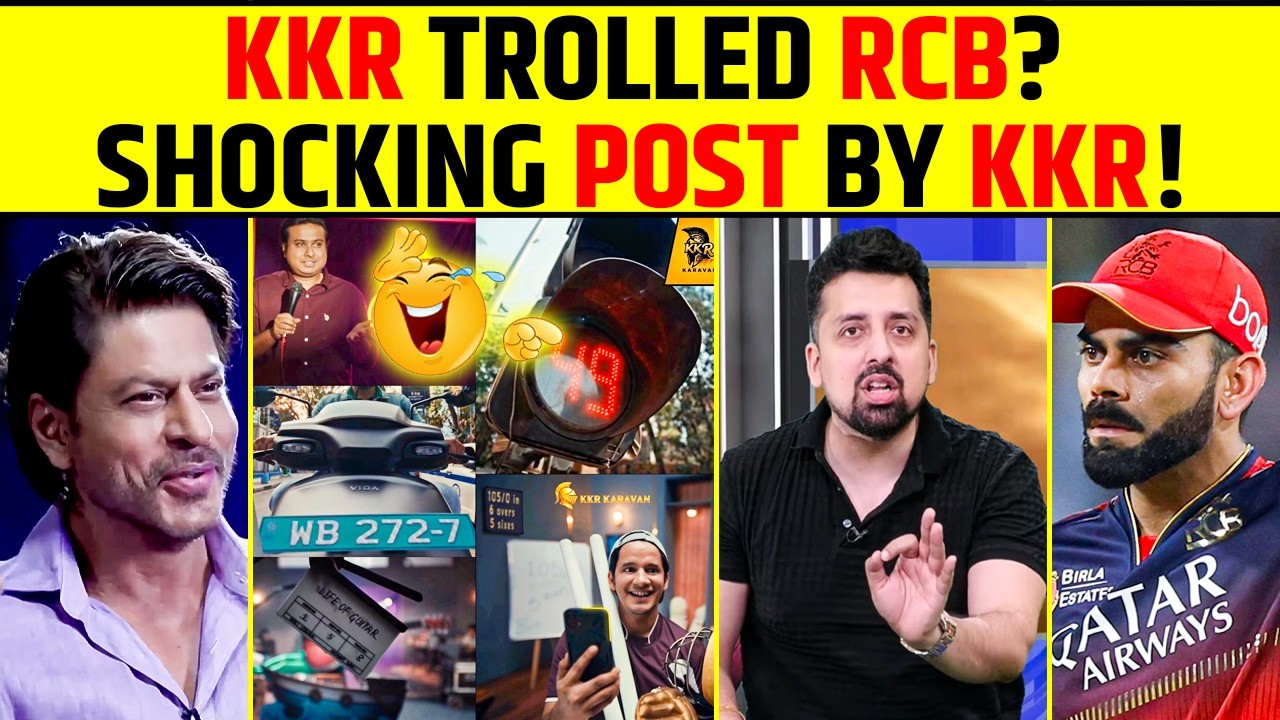 KKR TROLLED RCB? SHOCKING POST BY KKR - 
