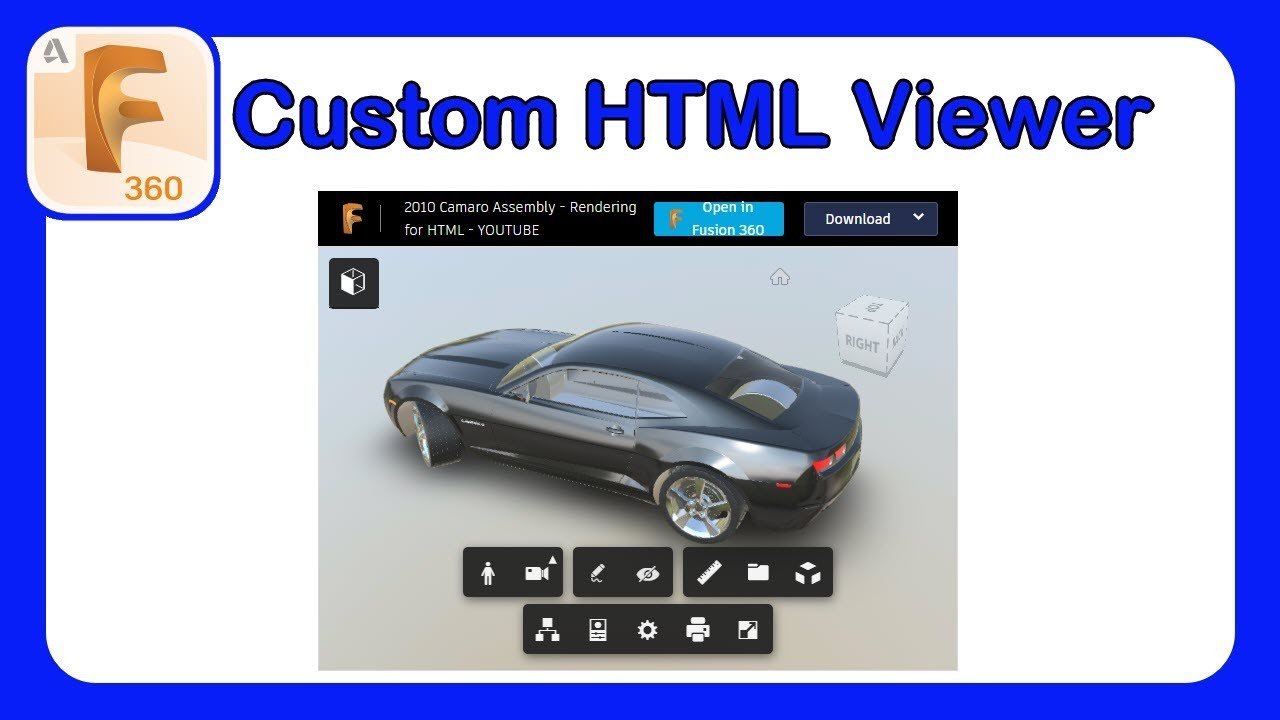 Fusion 360 - Create a custom 3D HTML Viewer with Download Links #Fusion360