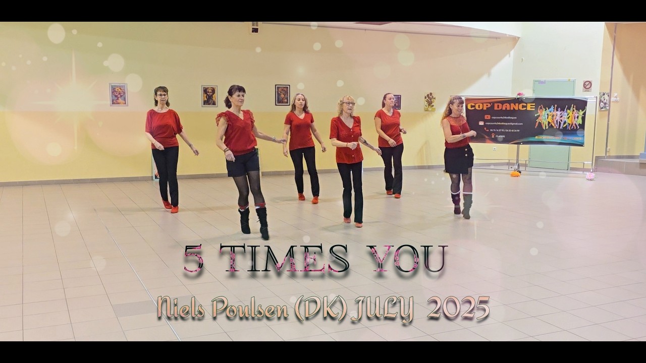 5 TIMES YOU Line Dance (DEMO & TEACH)