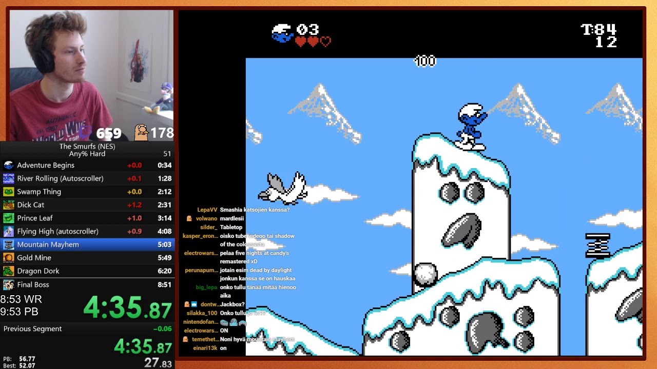 The Smurfs NES 8:47 Any% Hard WR