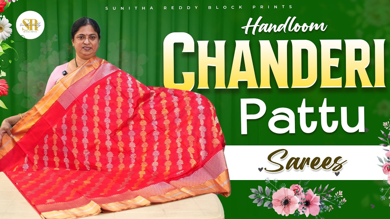 Handloom Chanderi Pattu Sarees | Pure Chanderi Silk Sarees Collection | Jejis Vlogs