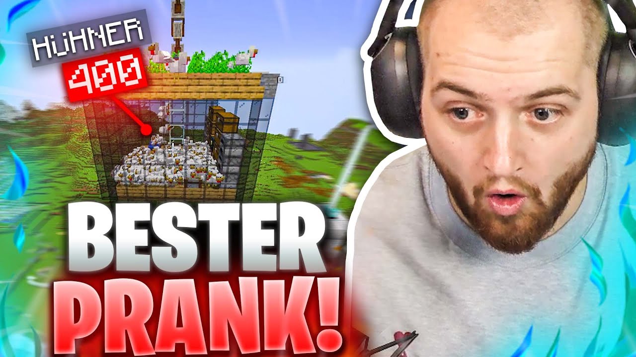 🤣🤯400 HÜHNER in ROHAT´S Base! | Der BESTE PRANK aufm FitnaCraft Server!