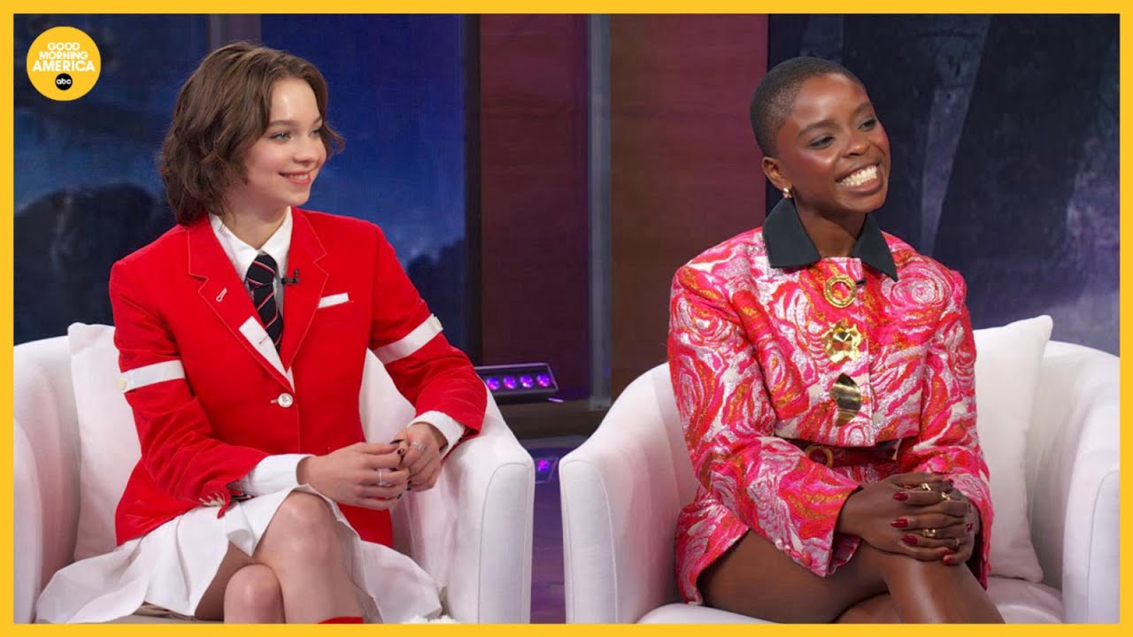 Emma Myers and Joy Sunday talk season 2 of 'Wednesday'