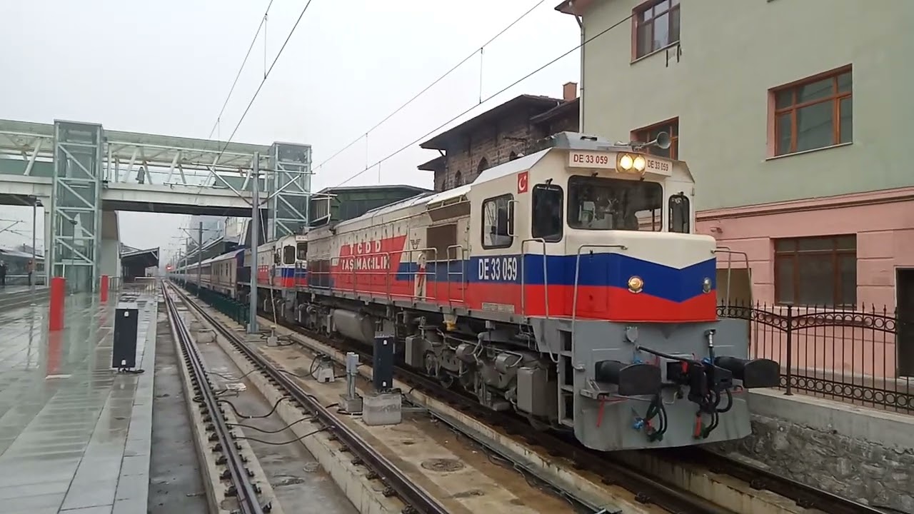 TCDD Ankara Gar Trustik doğu expresi 33059-33038 makinist abilerime teşekkür ediyorum hayırlı yollar