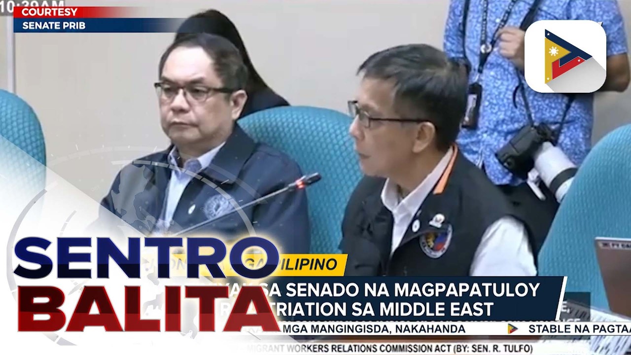 DMW, tiniyak sa Senado na magpapatuloy ang repatriation sa Middle East; ligtas na exit points...