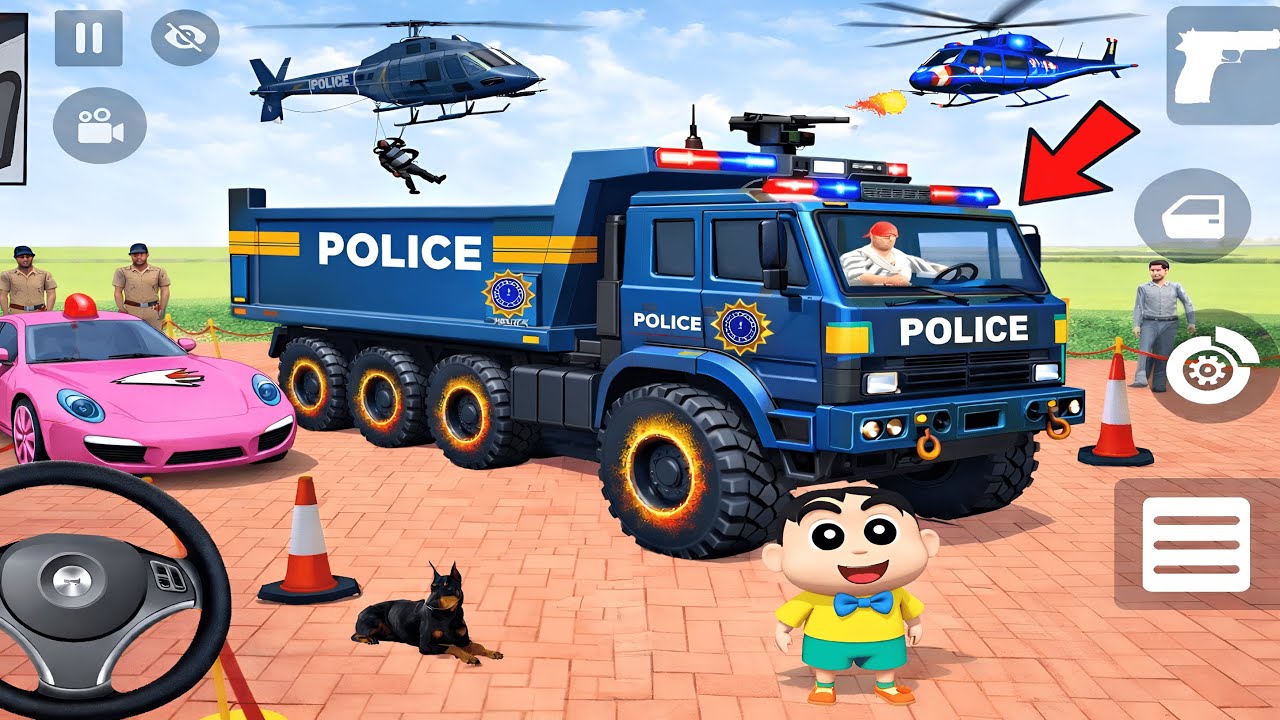 Franklin Purchase Modified Heavy Police Dumper For Shinchan🥳Indian Theft Auto Simulator | New Update