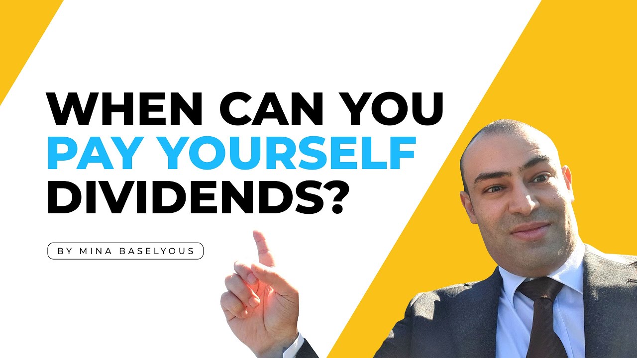 When can you pay yourself dividends? #dividends #finance #business