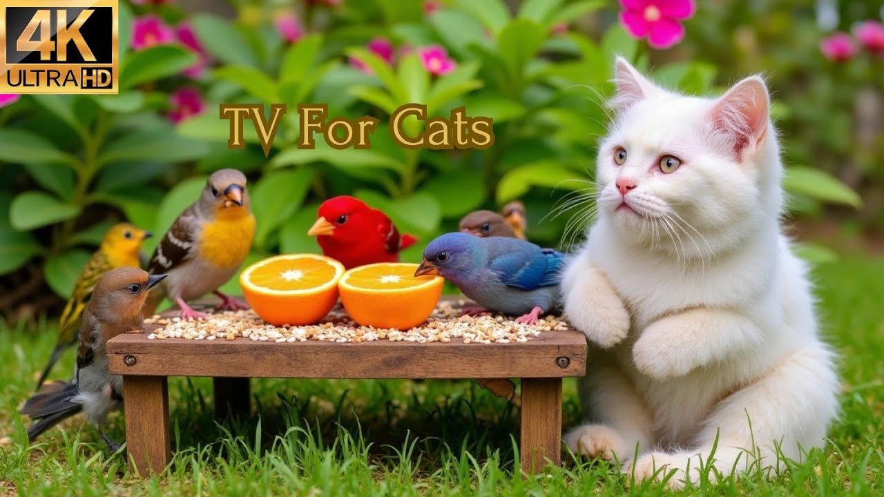 Cat TV for Cats to Watch 😺 Hide and Seek with Birds & Squirrels 🐦🐿️ Cat Games 4K HDR