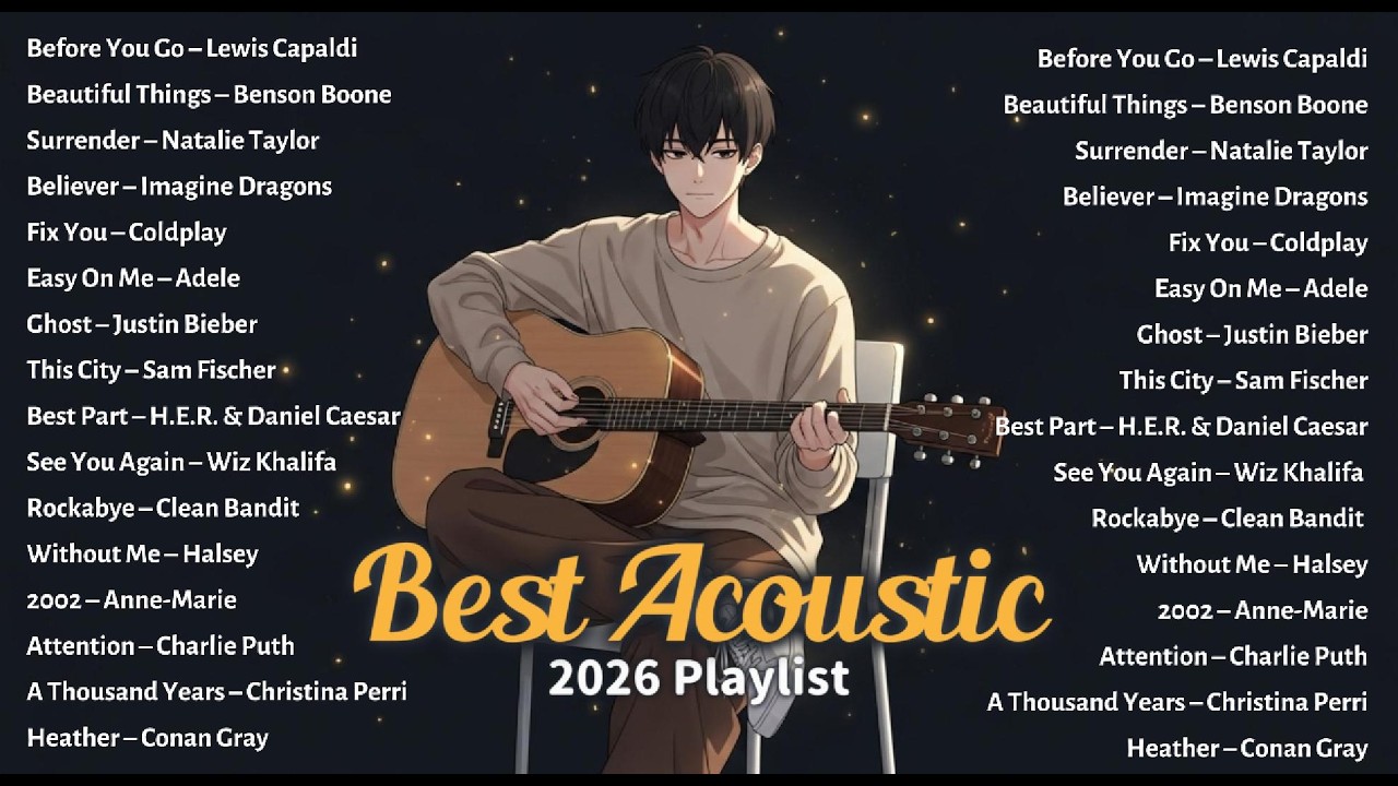Best Acoustic Playlist 2026🎵Relax & Chill vibes | Trending English Love Song🎧