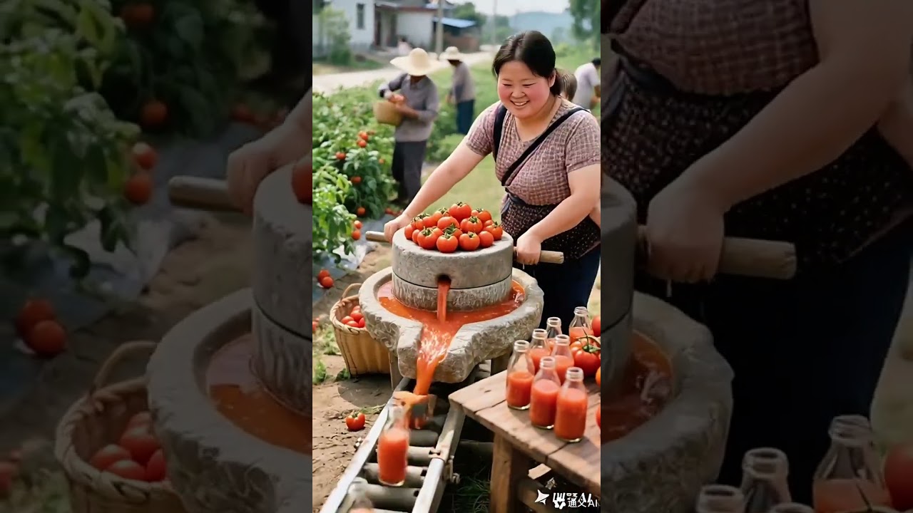 Freshly picked, come and taste it together, rural revitalization, rural guardians, boo absurd video