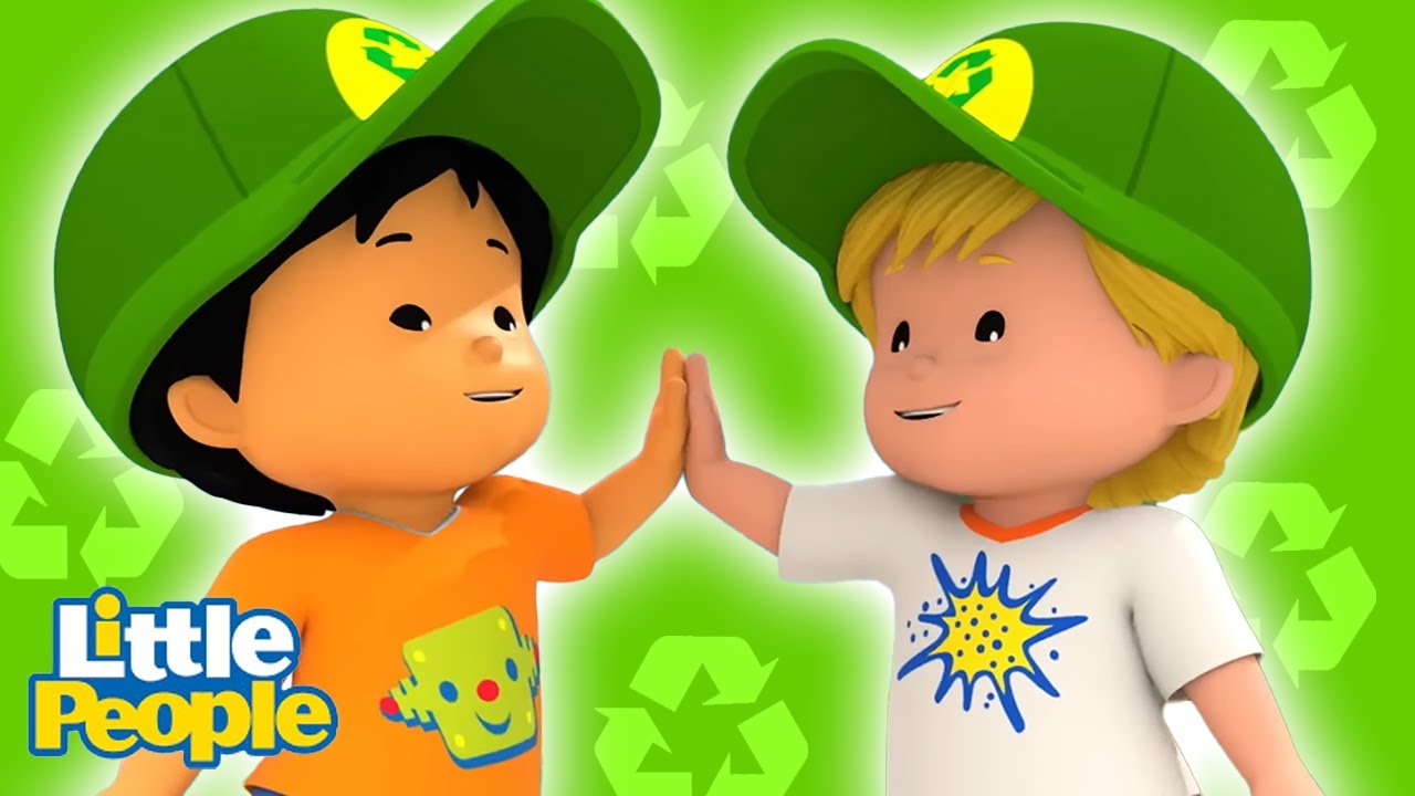 Ważne jest, aby poddać recyklingowi | Kreskówki dla dzieci | Mali Odkrywcy - Little People